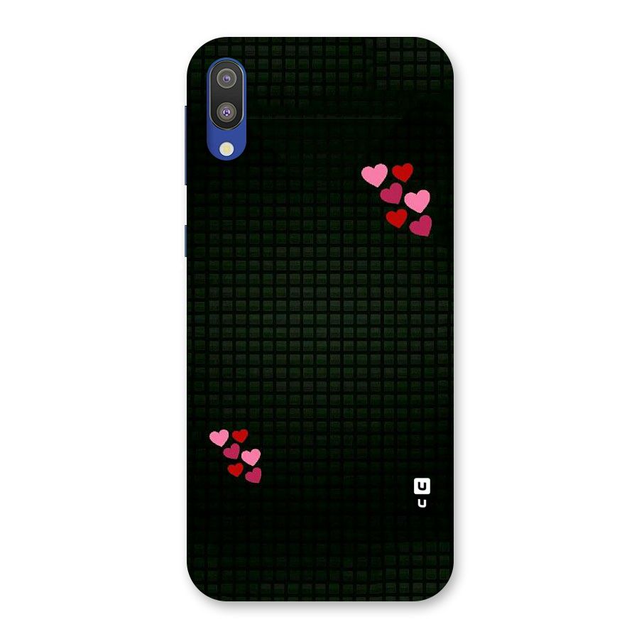 Square and Hearts Back Case for Galaxy M10