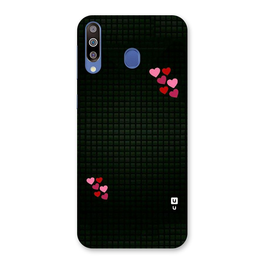 Square and Hearts Back Case for Galaxy M30