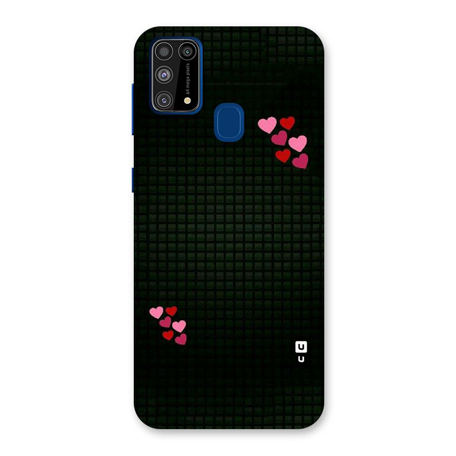 Square and Hearts Back Case for Galaxy M31