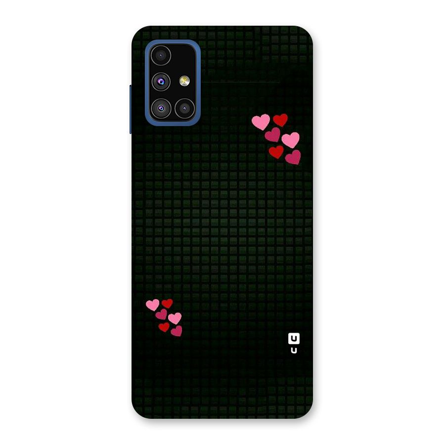 Square and Hearts Back Case for Galaxy M51