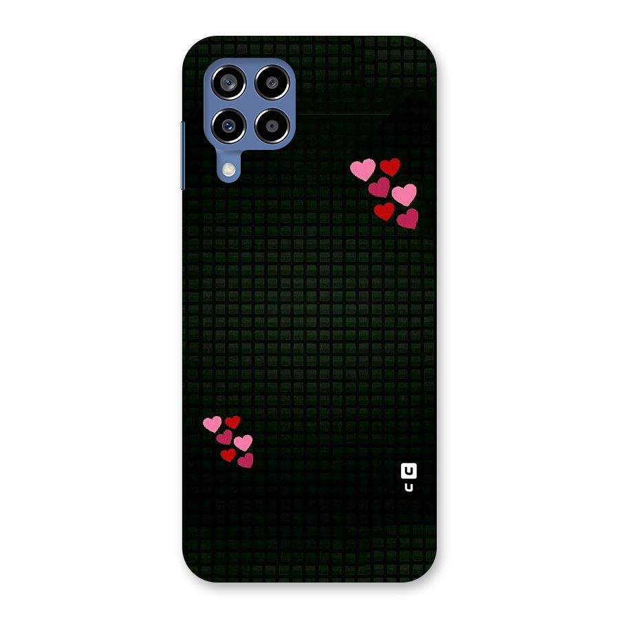 Square and Hearts Back Case for Galaxy M53 5G