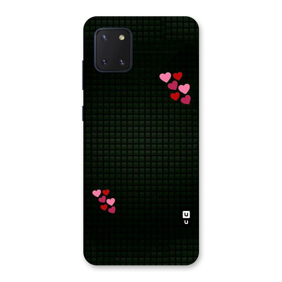 Square and Hearts Back Case for Galaxy Note 10 Lite