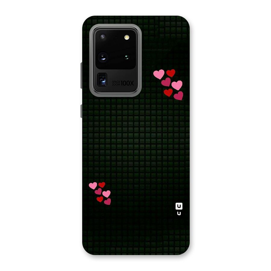 Square and Hearts Back Case for Galaxy S20 Ultra