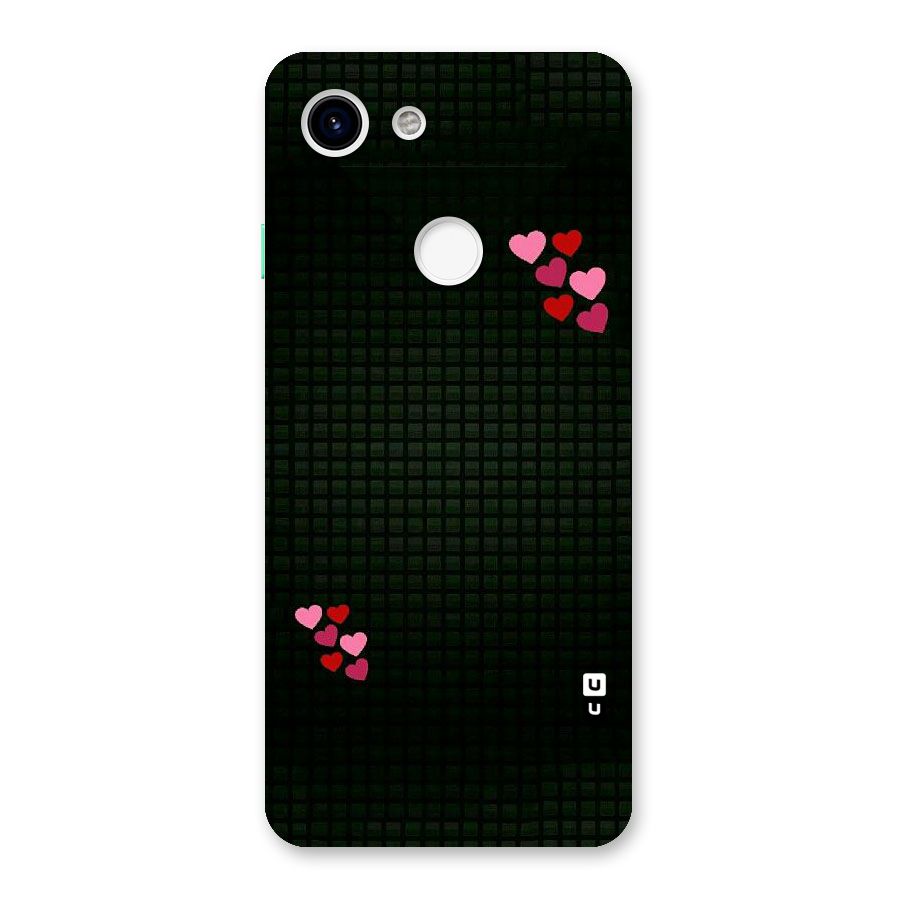 Square and Hearts Back Case for Google Pixel 3