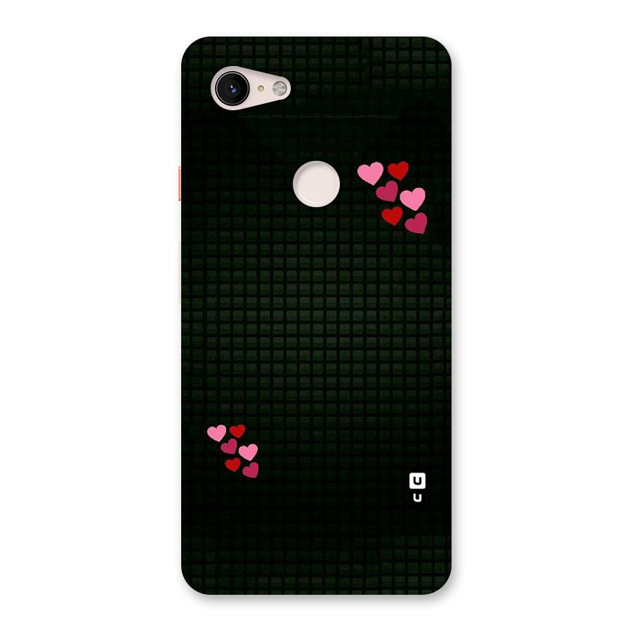 Square and Hearts Back Case for Google Pixel 3 XL