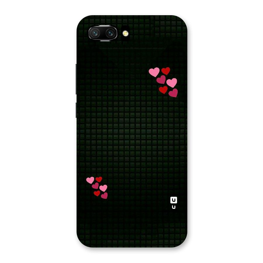 Square and Hearts Back Case for Honor 10