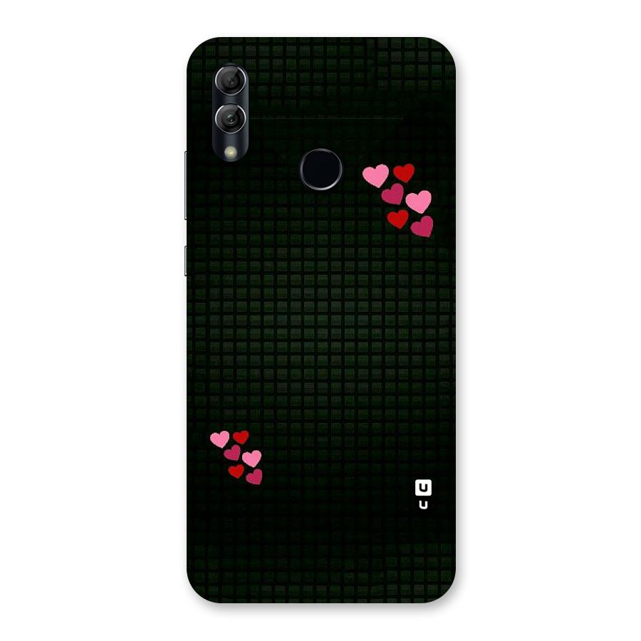 Square and Hearts Back Case for Honor 10 Lite