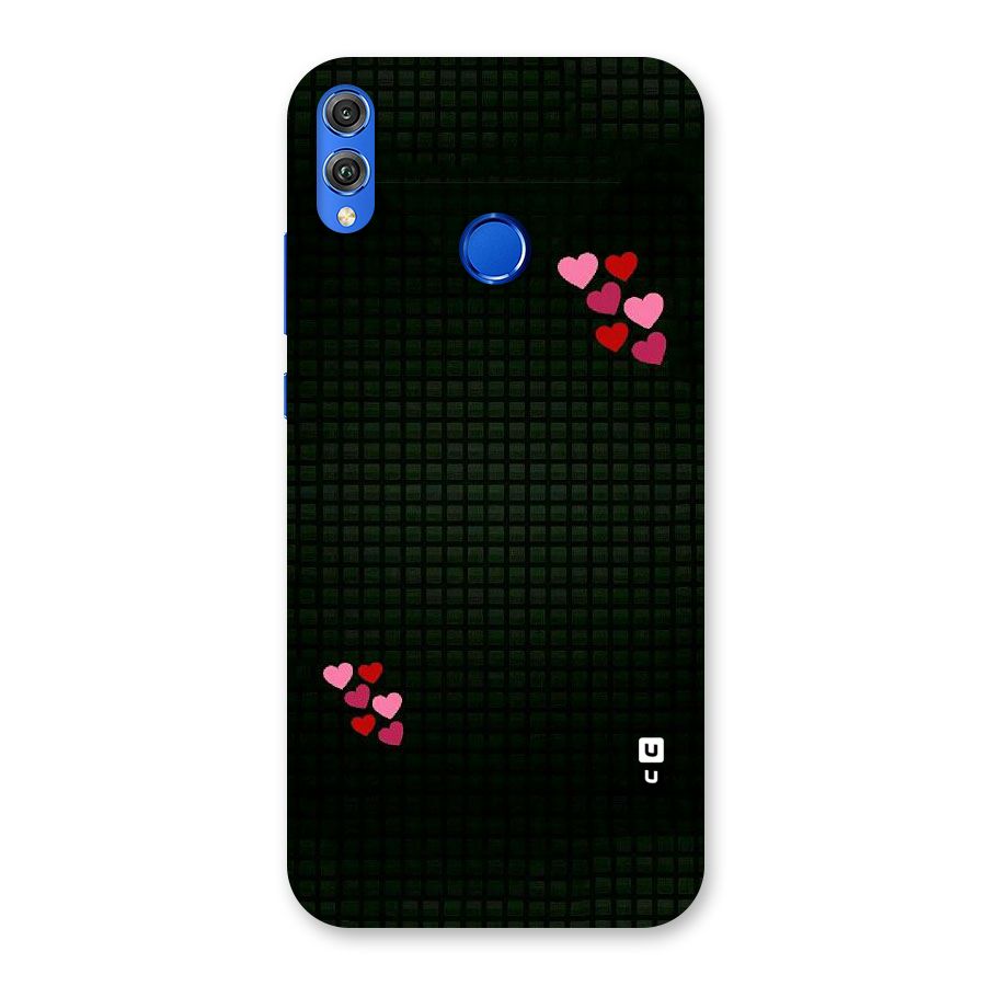 Square and Hearts Back Case for Honor 8X