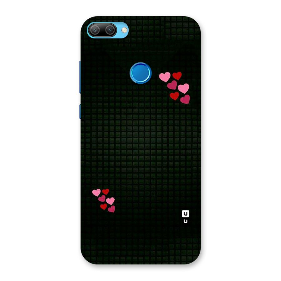 Square and Hearts Back Case for Honor 9N