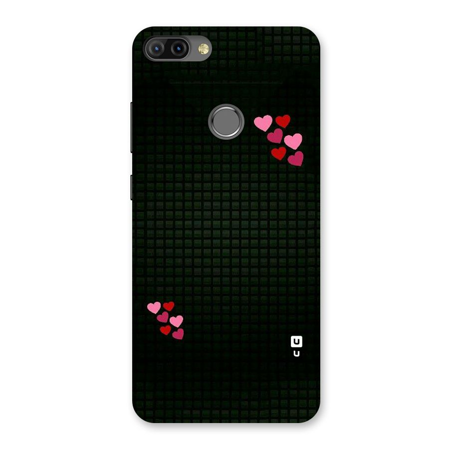 Square and Hearts Back Case for Infinix Hot 6 Pro