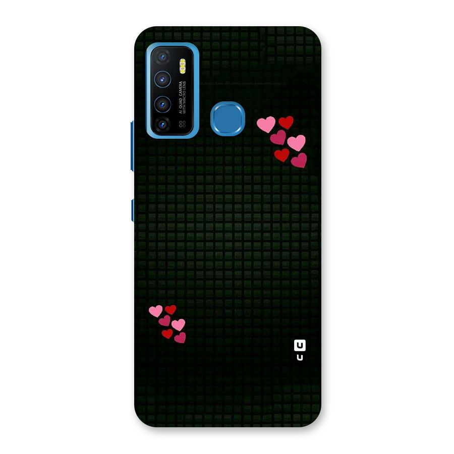 Square and Hearts Back Case for Infinix Hot 9