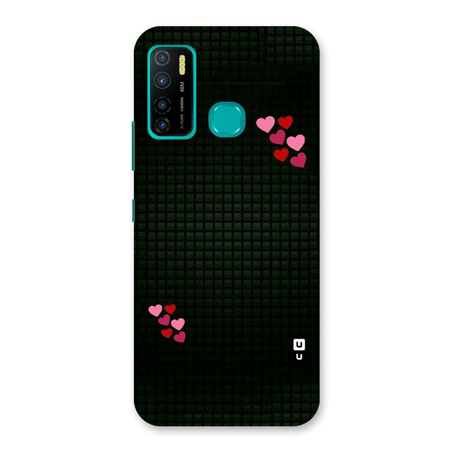Square and Hearts Back Case for Infinix Hot 9 Pro