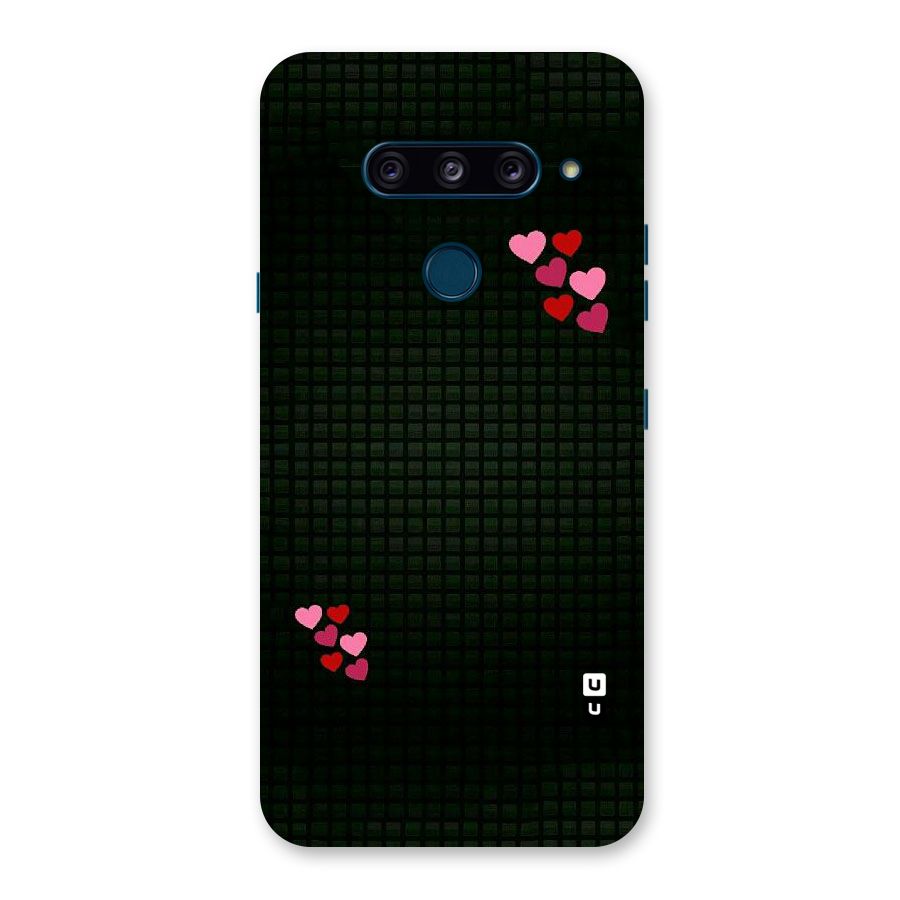 Square and Hearts Back Case for LG  V40 ThinQ
