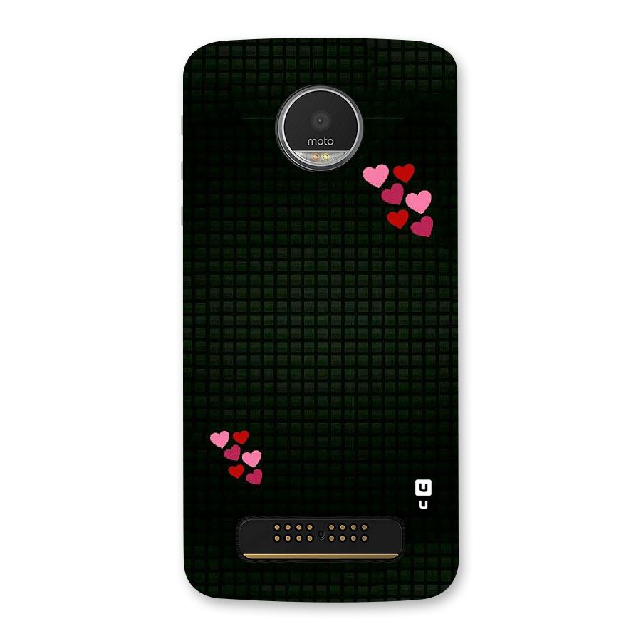 Square and Hearts Back Case for Moto Z Play