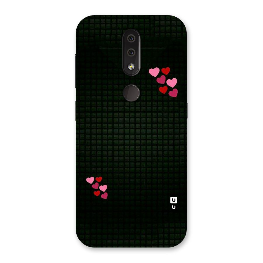 Square and Hearts Back Case for Nokia 4.2