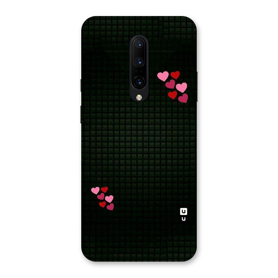 Square and Hearts Back Case for OnePlus 7 Pro