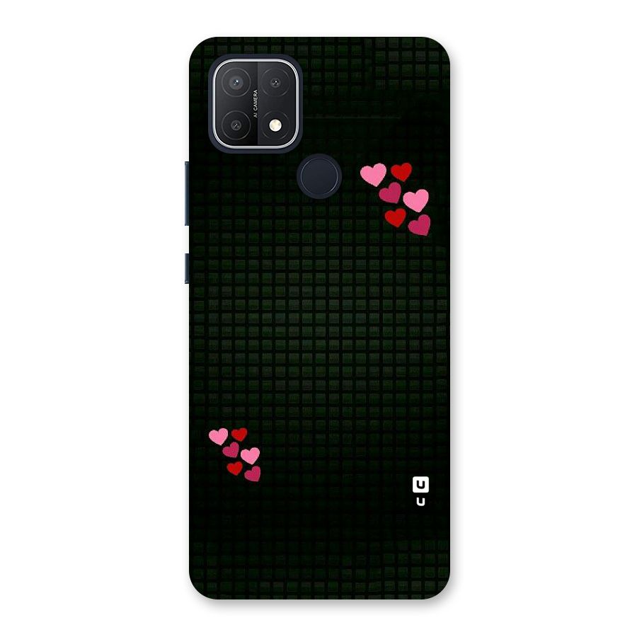 Square and Hearts Back Case for Oppo A15