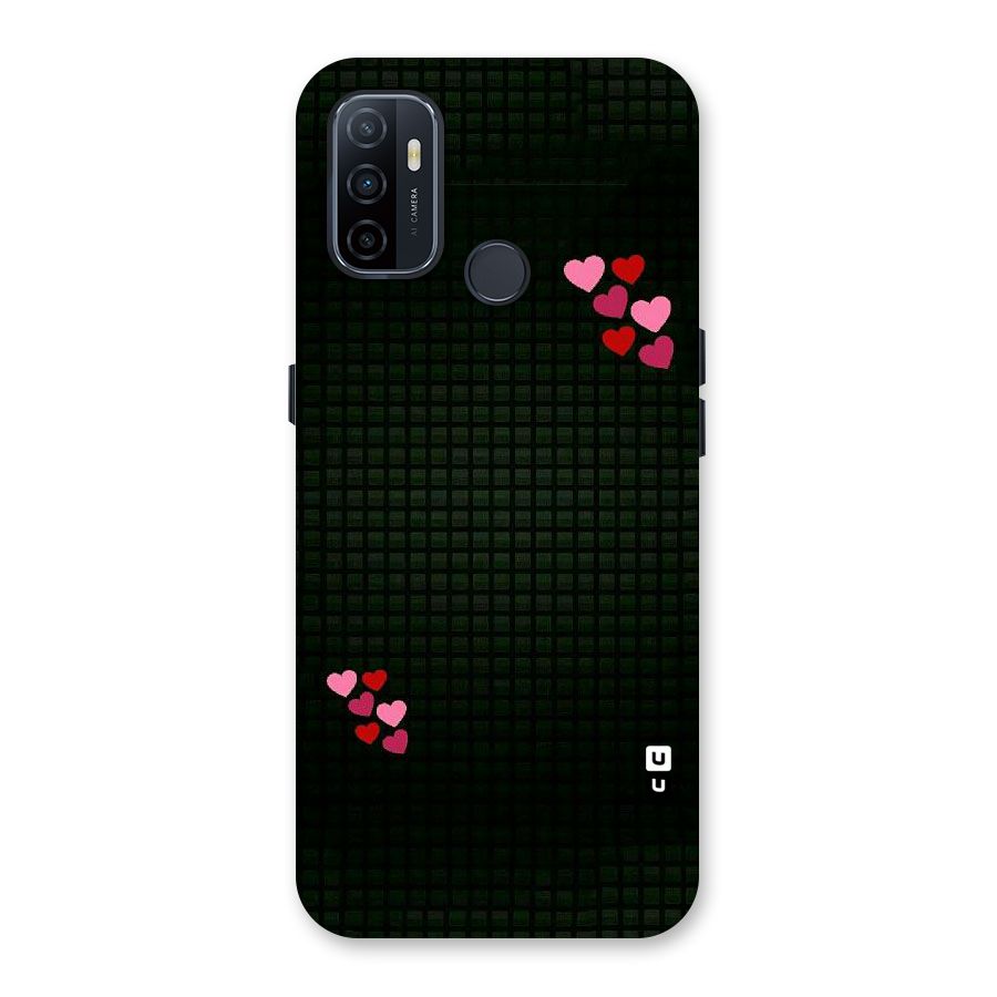 Square and Hearts Back Case for Oppo A32