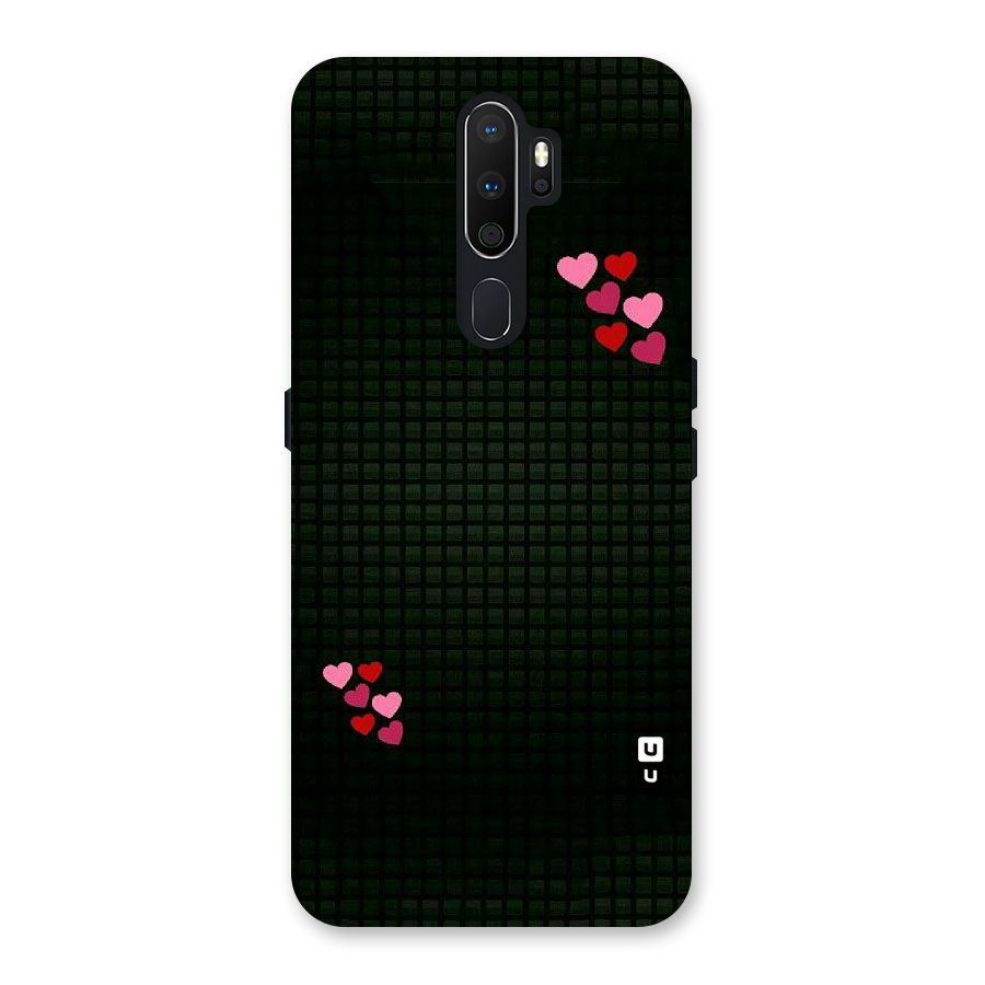 Square and Hearts Back Case for Oppo A5 (2020)
