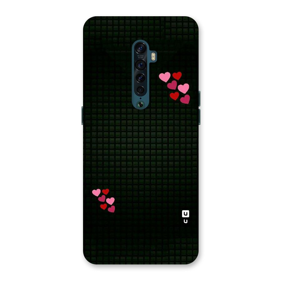 Square and Hearts Back Case for Oppo Reno2