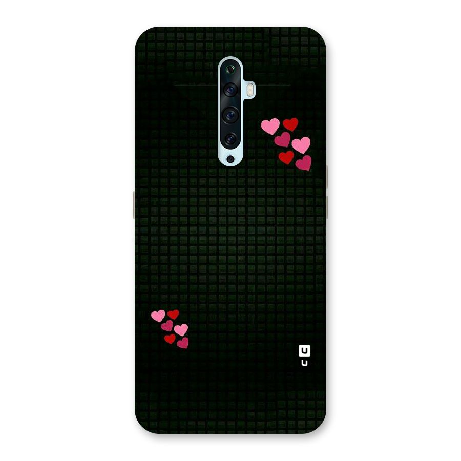 Square and Hearts Back Case for Oppo Reno2 Z
