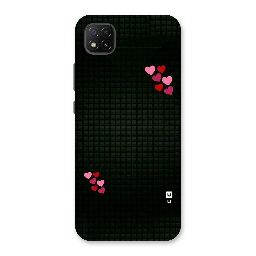 Square and Hearts Back Case for Poco C3