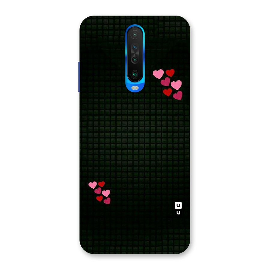 Square and Hearts Back Case for Poco X2