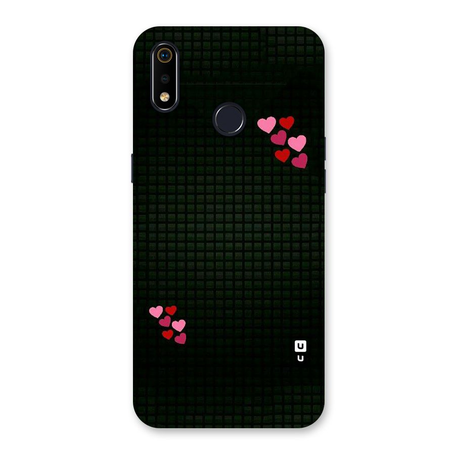 Square and Hearts Back Case for Realme 3i