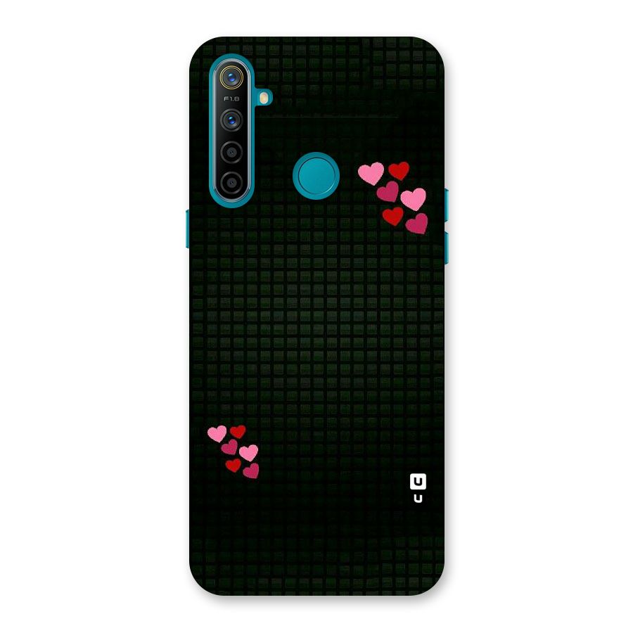 Square and Hearts Back Case for Realme 5i