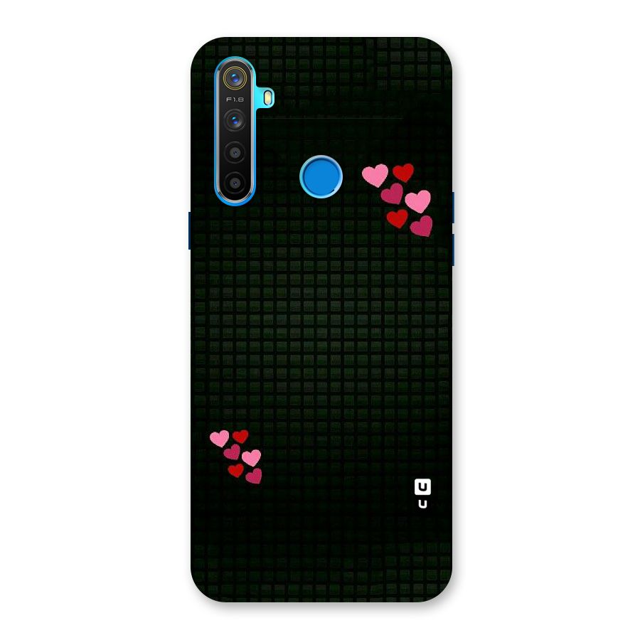 Square and Hearts Back Case for Realme 5s