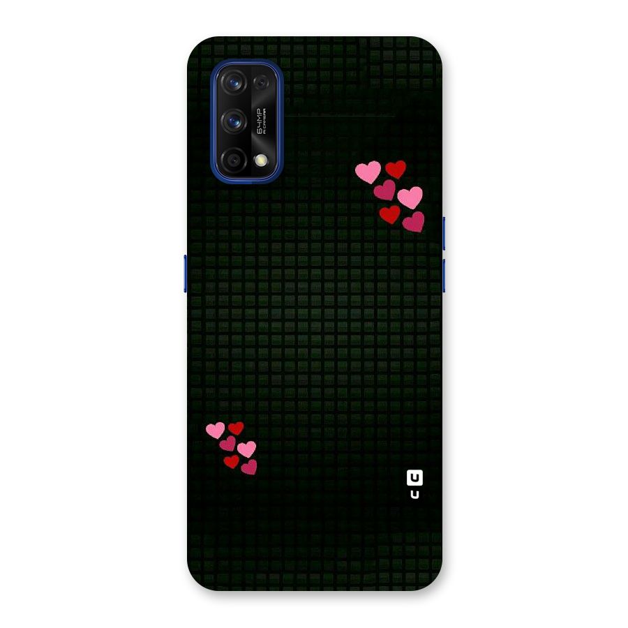 Square and Hearts Back Case for Realme 7 Pro