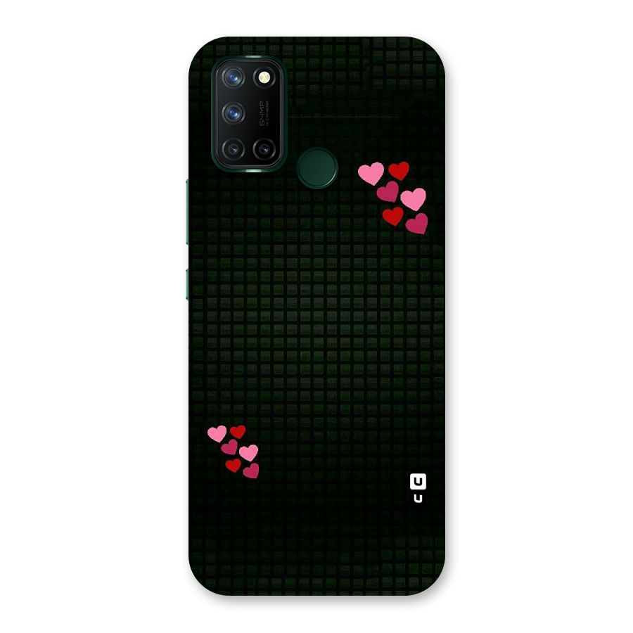 Square and Hearts Back Case for Realme 7i