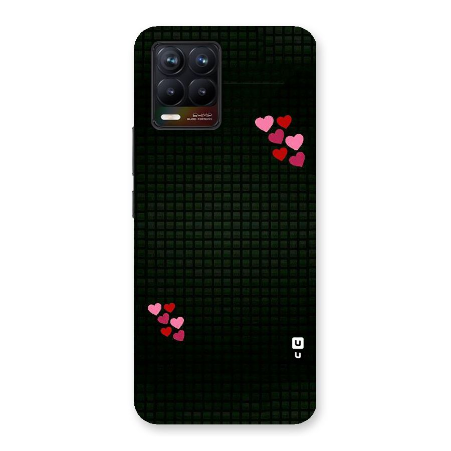 Square and Hearts Back Case for Realme 8