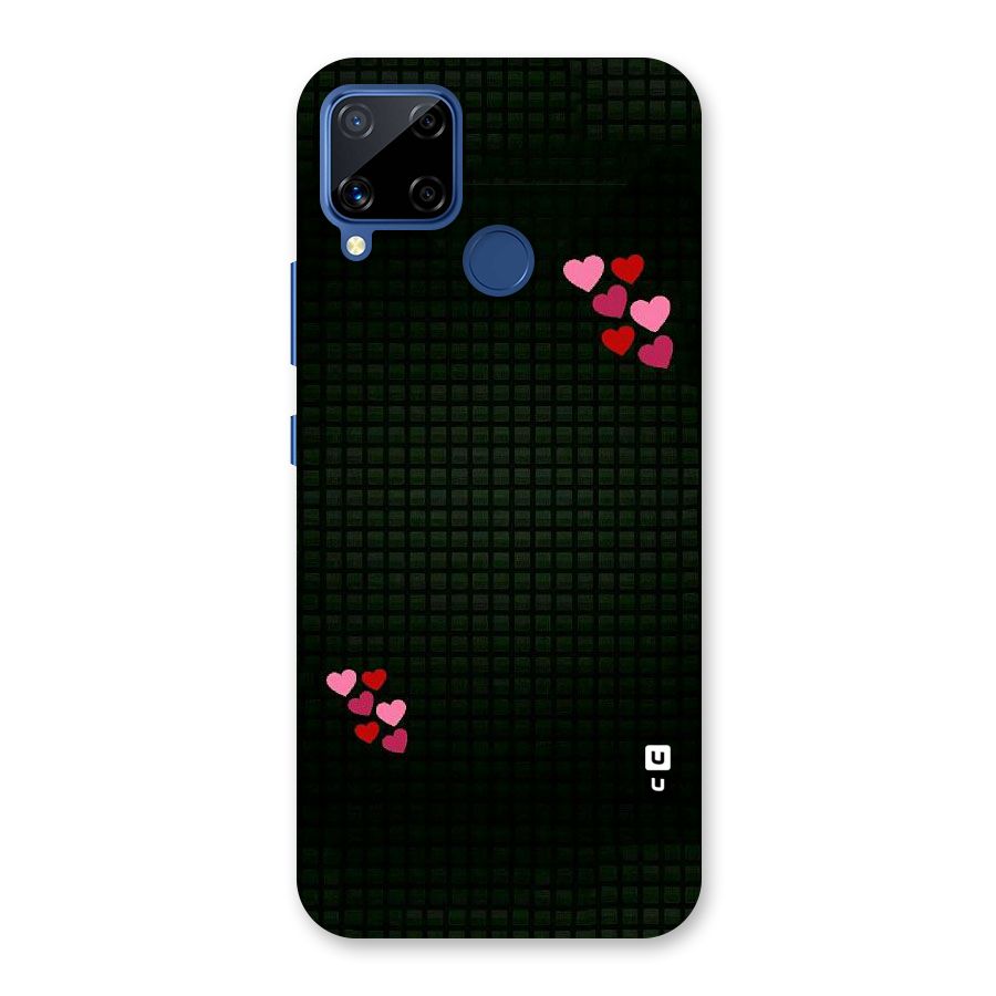 Square and Hearts Back Case for Realme C15
