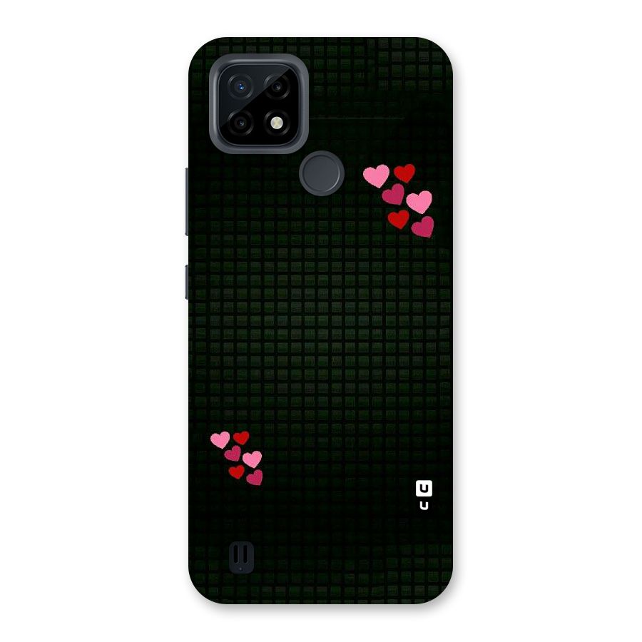 Square and Hearts Back Case for Realme C21