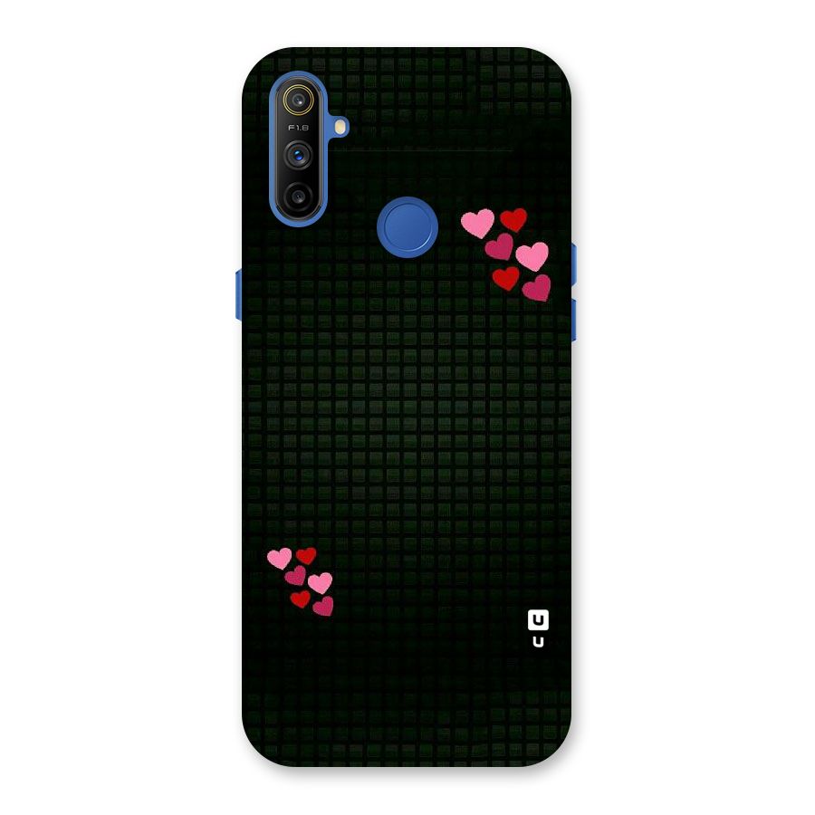 Square and Hearts Back Case for Realme Narzo 10A