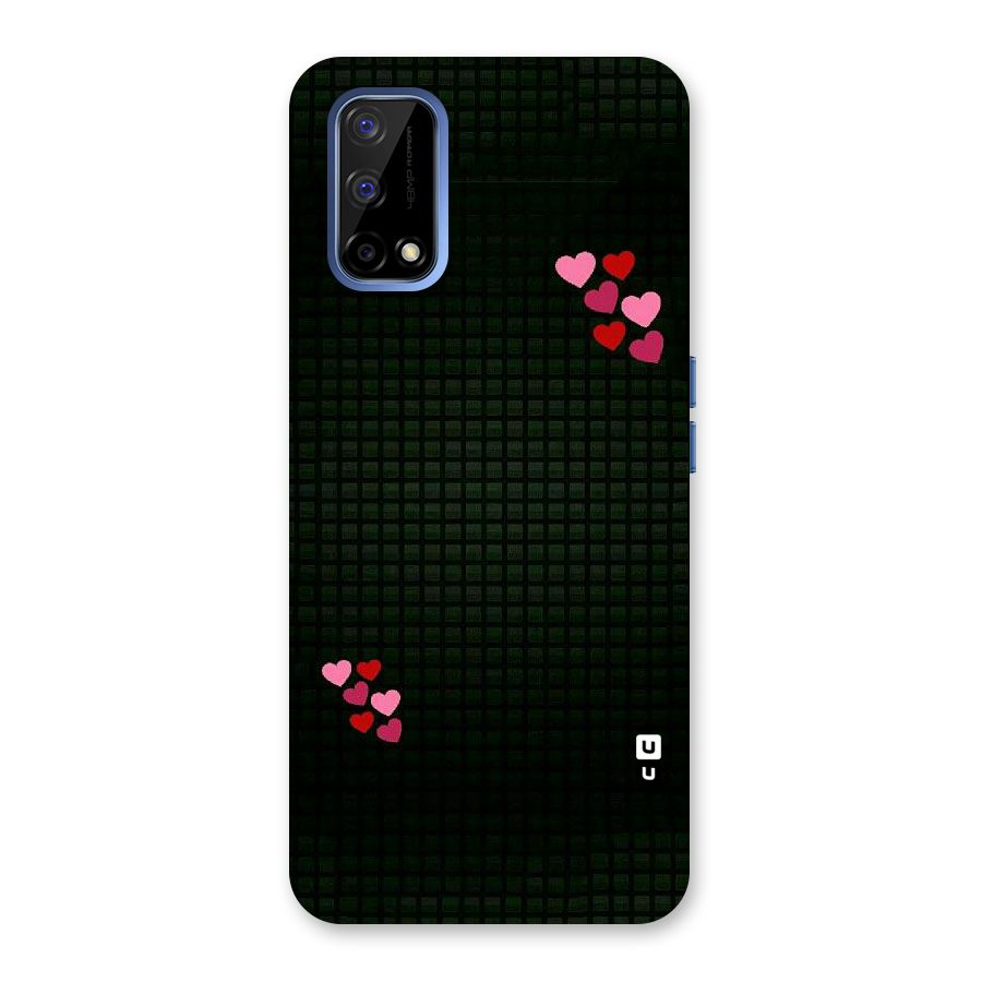 Square and Hearts Back Case for Realme Narzo 30 Pro