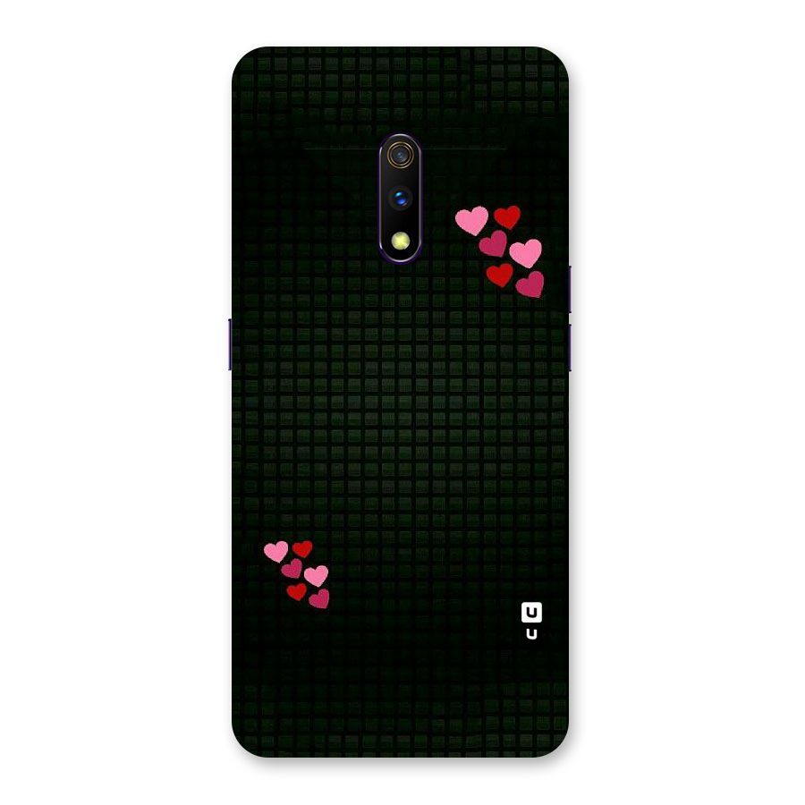 Square and Hearts Back Case for Realme X