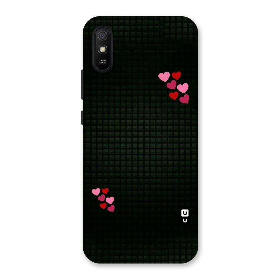 Square and Hearts Back Case for Redmi 9A
