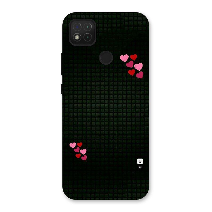 Square and Hearts Back Case for Redmi 9C