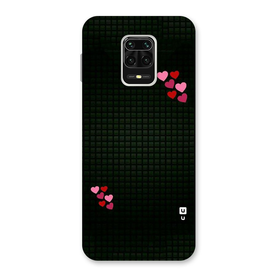 Square and Hearts Back Case for Redmi Note 9 Pro