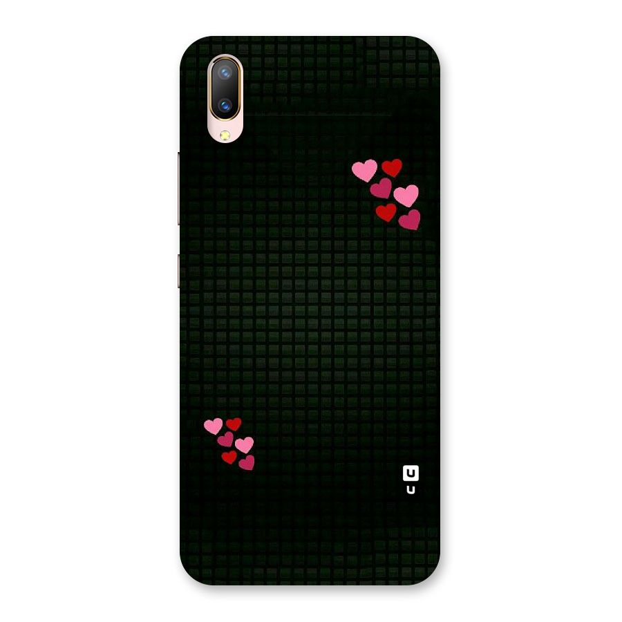 Square and Hearts Back Case for Vivo V11 Pro