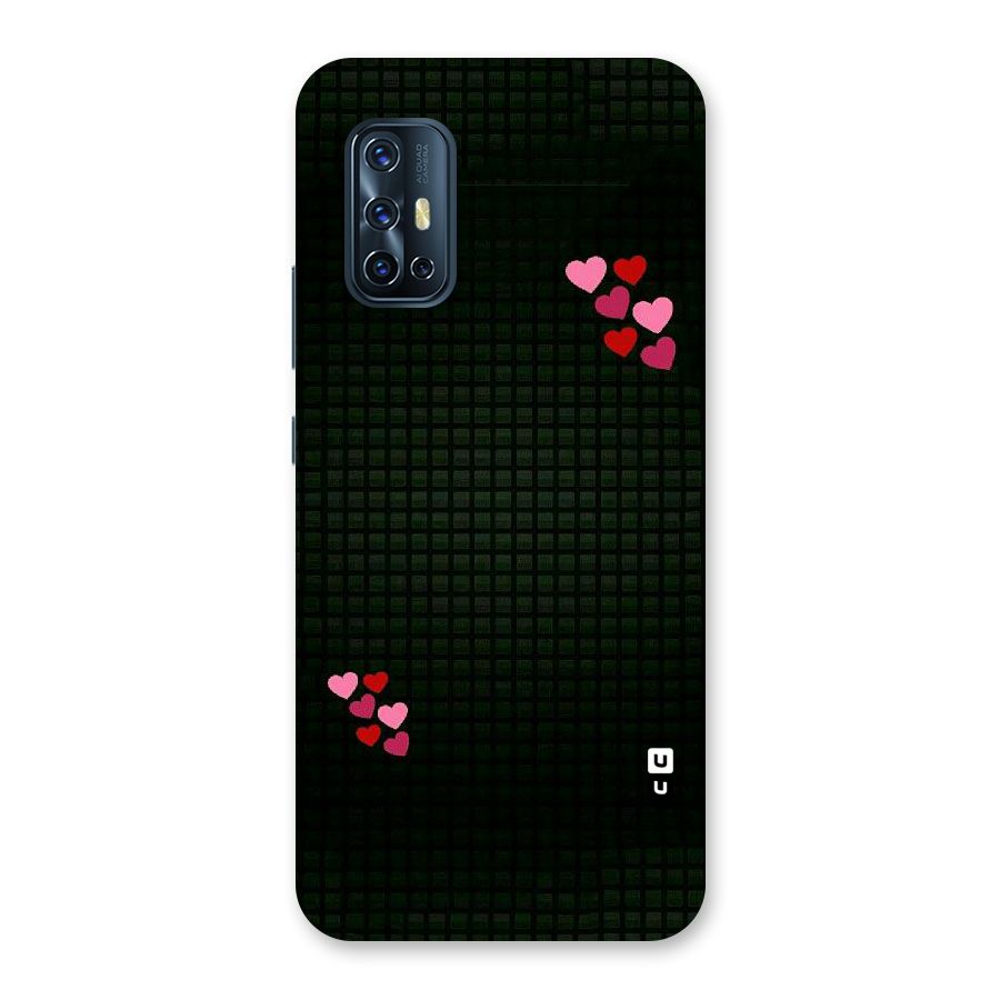 Square and Hearts Back Case for Vivo V17