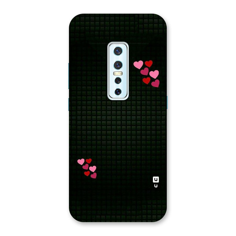 Square and Hearts Back Case for Vivo V17 Pro