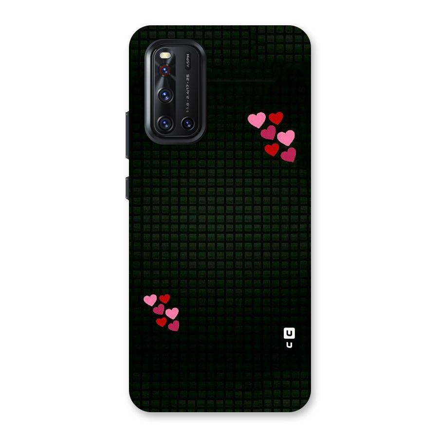 Square and Hearts Back Case for Vivo V19