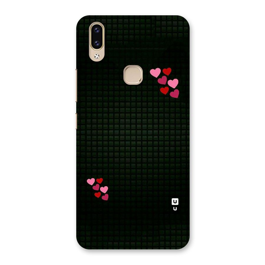 Square and Hearts Back Case for Vivo V9 Youth
