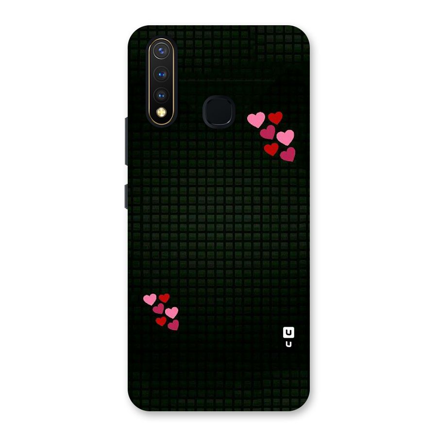 Square and Hearts Back Case for Vivo Y19