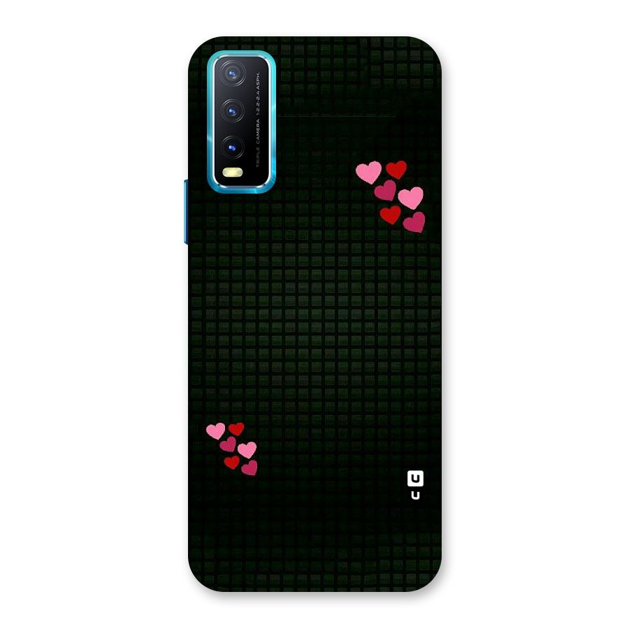 Square and Hearts Back Case for Vivo Y20A