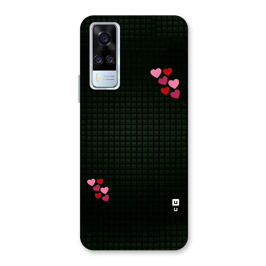 Square and Hearts Back Case for Vivo Y31