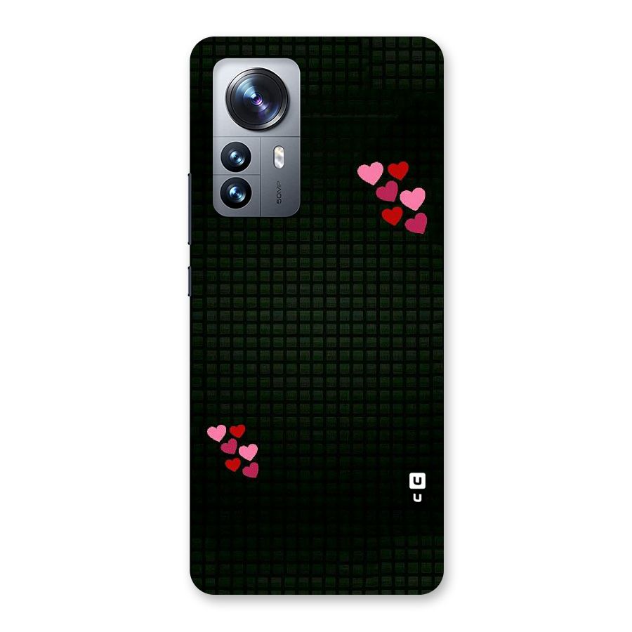 Square and Hearts Back Case for Xiaomi 12 Pro